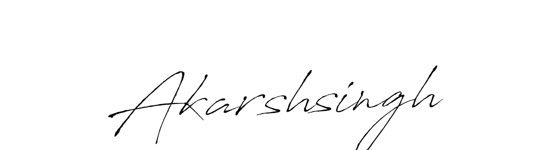 Use a signature maker to create a handwritten signature online. With this signature software, you can design (Antro_Vectra) your own signature for name Akarshsingh. Akarshsingh signature style 6 images and pictures png