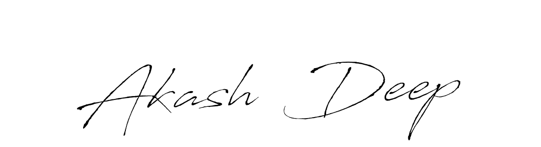 Design your own signature with our free online signature maker. With this signature software, you can create a handwritten (Antro_Vectra) signature for name Akash  Deep. Akash  Deep signature style 6 images and pictures png