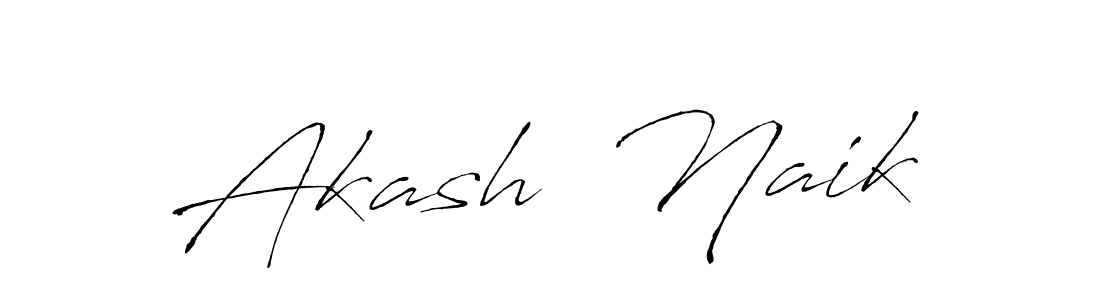 Make a beautiful signature design for name Akash  Naik. With this signature (Antro_Vectra) style, you can create a handwritten signature for free. Akash  Naik signature style 6 images and pictures png