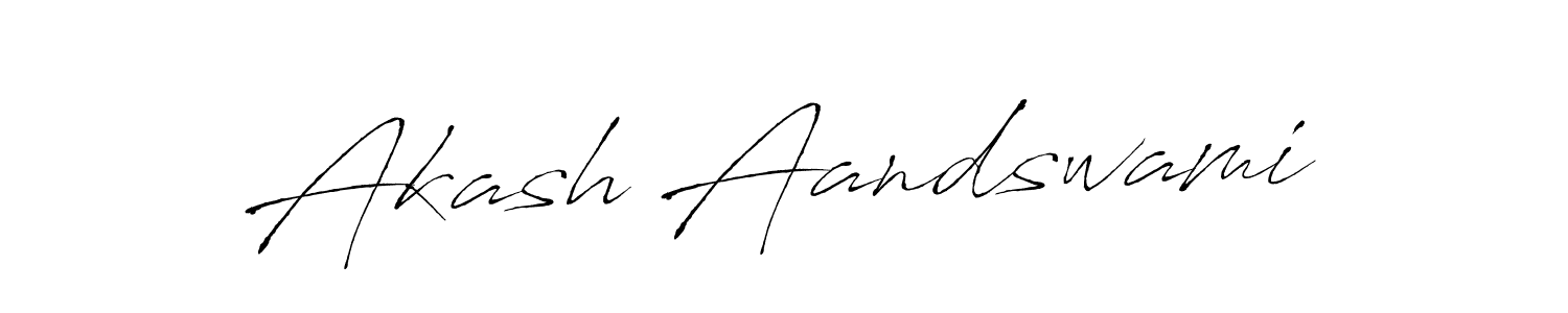 Make a beautiful signature design for name Akash Aandswami. With this signature (Antro_Vectra) style, you can create a handwritten signature for free. Akash Aandswami signature style 6 images and pictures png