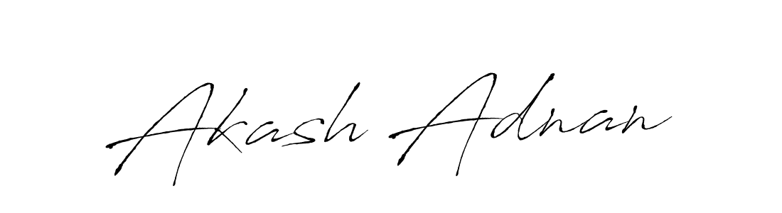 Design your own signature with our free online signature maker. With this signature software, you can create a handwritten (Antro_Vectra) signature for name Akash Adnan. Akash Adnan signature style 6 images and pictures png