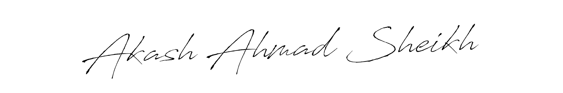 Also we have Akash Ahmad Sheikh name is the best signature style. Create professional handwritten signature collection using Antro_Vectra autograph style. Akash Ahmad Sheikh signature style 6 images and pictures png