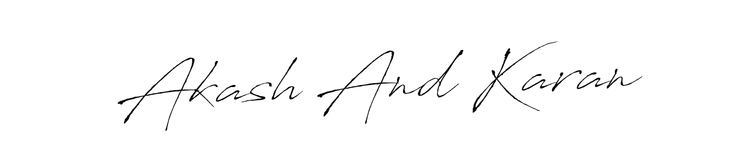 How to Draw Akash And Karan signature style? Antro_Vectra is a latest design signature styles for name Akash And Karan. Akash And Karan signature style 6 images and pictures png