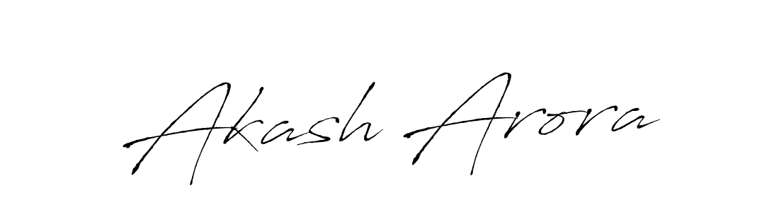 Make a beautiful signature design for name Akash Arora. With this signature (Antro_Vectra) style, you can create a handwritten signature for free. Akash Arora signature style 6 images and pictures png