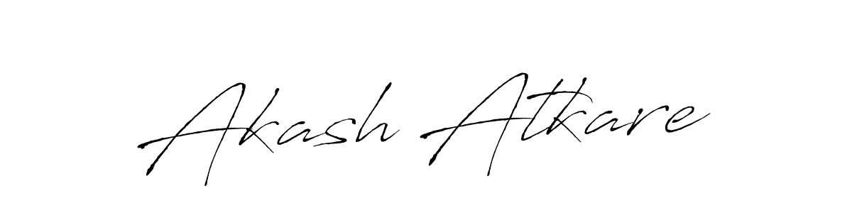 Akash Atkare stylish signature style. Best Handwritten Sign (Antro_Vectra) for my name. Handwritten Signature Collection Ideas for my name Akash Atkare. Akash Atkare signature style 6 images and pictures png