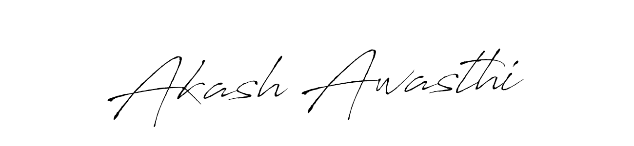 Akash Awasthi stylish signature style. Best Handwritten Sign (Antro_Vectra) for my name. Handwritten Signature Collection Ideas for my name Akash Awasthi. Akash Awasthi signature style 6 images and pictures png