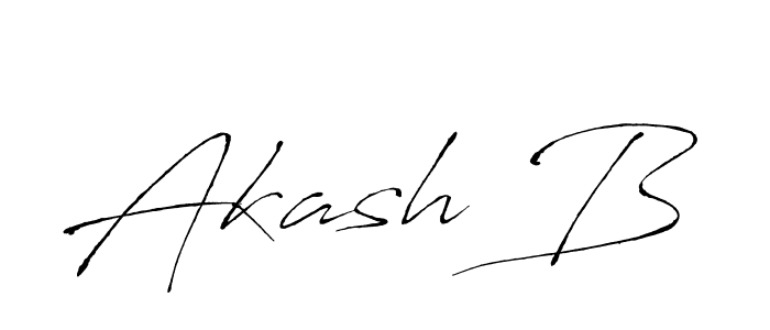 Create a beautiful signature design for name Akash B. With this signature (Antro_Vectra) fonts, you can make a handwritten signature for free. Akash B signature style 6 images and pictures png