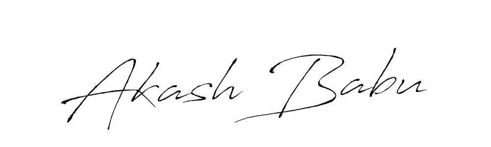 How to make Akash Babu name signature. Use Antro_Vectra style for creating short signs online. This is the latest handwritten sign. Akash Babu signature style 6 images and pictures png