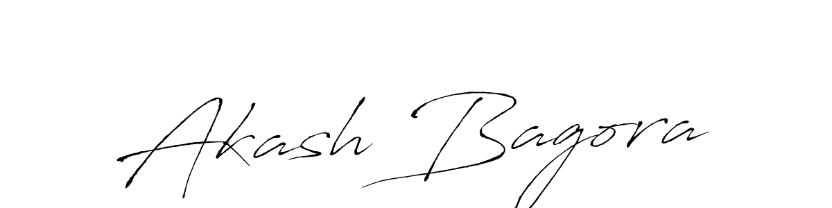 Design your own signature with our free online signature maker. With this signature software, you can create a handwritten (Antro_Vectra) signature for name Akash Bagora. Akash Bagora signature style 6 images and pictures png