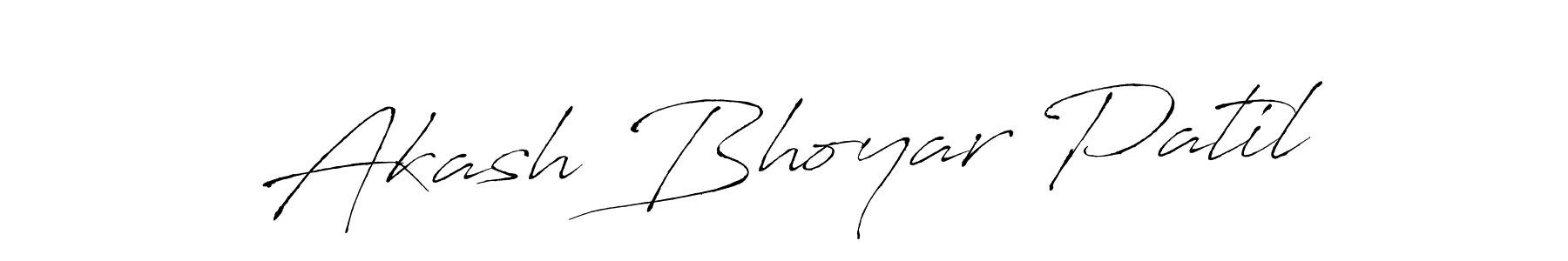 Design your own signature with our free online signature maker. With this signature software, you can create a handwritten (Antro_Vectra) signature for name Akash Bhoyar Patil. Akash Bhoyar Patil signature style 6 images and pictures png