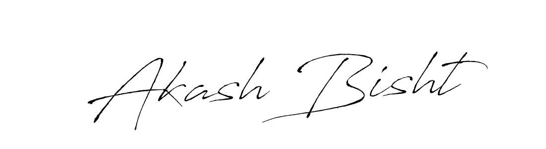Design your own signature with our free online signature maker. With this signature software, you can create a handwritten (Antro_Vectra) signature for name Akash Bisht. Akash Bisht signature style 6 images and pictures png