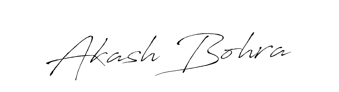 How to make Akash Bohra name signature. Use Antro_Vectra style for creating short signs online. This is the latest handwritten sign. Akash Bohra signature style 6 images and pictures png