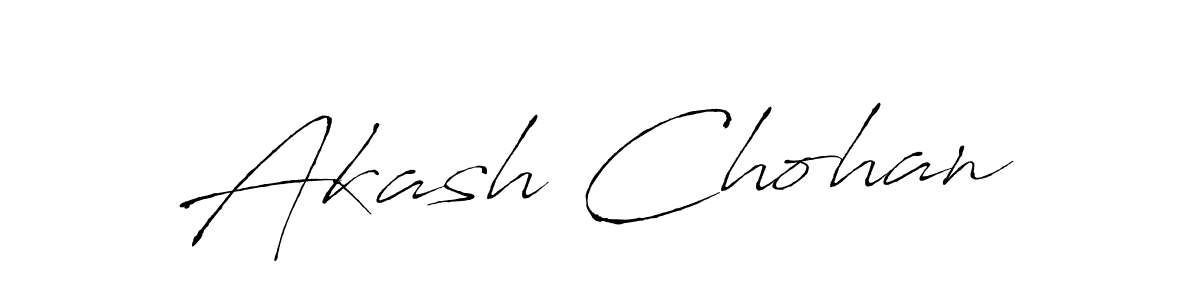 Create a beautiful signature design for name Akash Chohan. With this signature (Antro_Vectra) fonts, you can make a handwritten signature for free. Akash Chohan signature style 6 images and pictures png