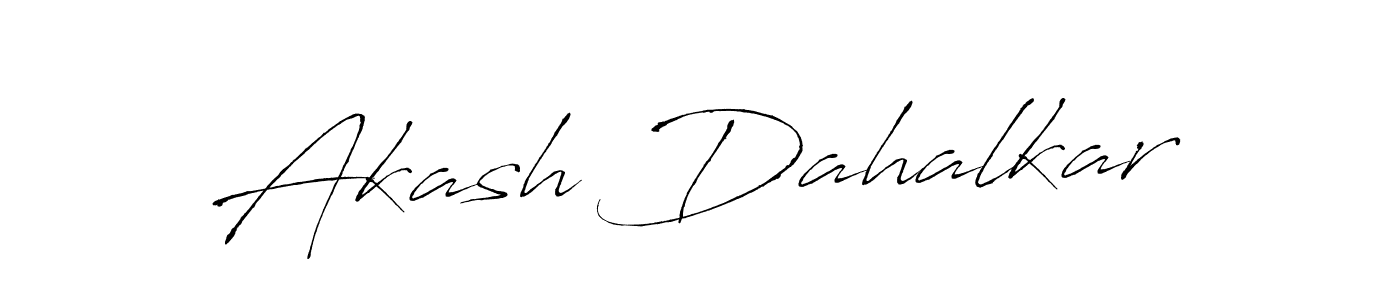 Make a beautiful signature design for name Akash Dahalkar. With this signature (Antro_Vectra) style, you can create a handwritten signature for free. Akash Dahalkar signature style 6 images and pictures png