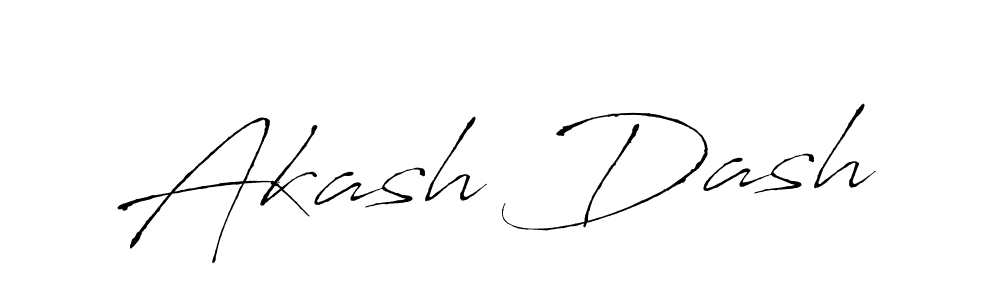Design your own signature with our free online signature maker. With this signature software, you can create a handwritten (Antro_Vectra) signature for name Akash Dash. Akash Dash signature style 6 images and pictures png
