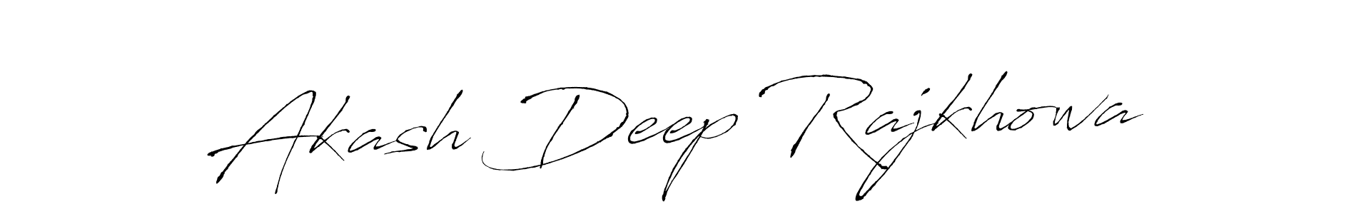 Akash Deep Rajkhowa stylish signature style. Best Handwritten Sign (Antro_Vectra) for my name. Handwritten Signature Collection Ideas for my name Akash Deep Rajkhowa. Akash Deep Rajkhowa signature style 6 images and pictures png