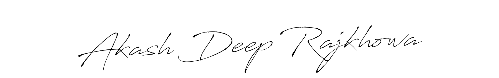 Akash Deep Rajkhowa stylish signature style. Best Handwritten Sign (Antro_Vectra) for my name. Handwritten Signature Collection Ideas for my name Akash Deep Rajkhowa. Akash Deep Rajkhowa signature style 6 images and pictures png