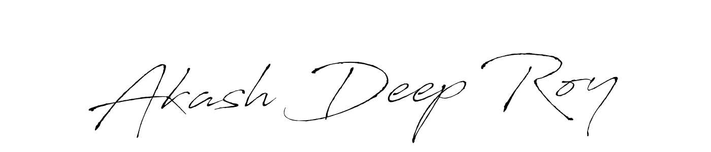 Design your own signature with our free online signature maker. With this signature software, you can create a handwritten (Antro_Vectra) signature for name Akash Deep Roy. Akash Deep Roy signature style 6 images and pictures png