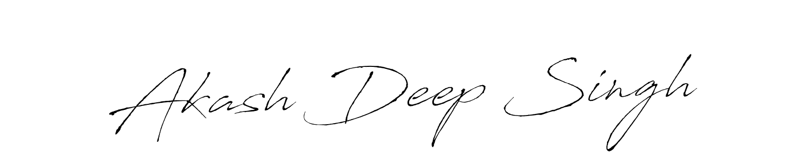 Also we have Akash Deep Singh name is the best signature style. Create professional handwritten signature collection using Antro_Vectra autograph style. Akash Deep Singh signature style 6 images and pictures png
