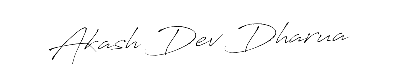 Create a beautiful signature design for name Akash Dev Dharua. With this signature (Antro_Vectra) fonts, you can make a handwritten signature for free. Akash Dev Dharua signature style 6 images and pictures png