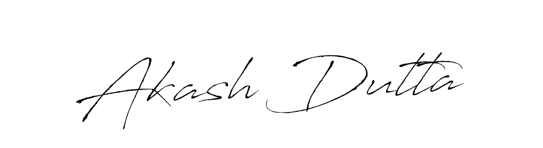 Make a beautiful signature design for name Akash Dutta. With this signature (Antro_Vectra) style, you can create a handwritten signature for free. Akash Dutta signature style 6 images and pictures png