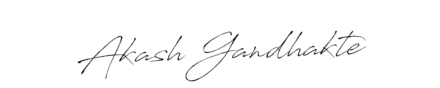 Also we have Akash Gandhakte name is the best signature style. Create professional handwritten signature collection using Antro_Vectra autograph style. Akash Gandhakte signature style 6 images and pictures png