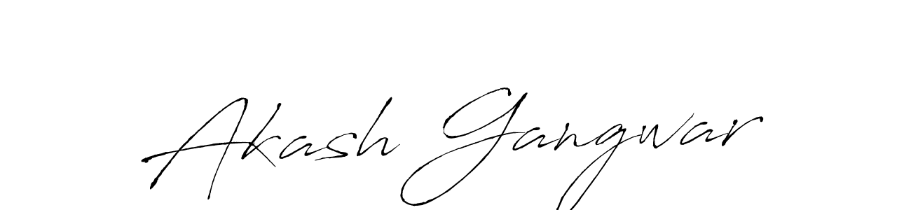 It looks lik you need a new signature style for name Akash Gangwar. Design unique handwritten (Antro_Vectra) signature with our free signature maker in just a few clicks. Akash Gangwar signature style 6 images and pictures png
