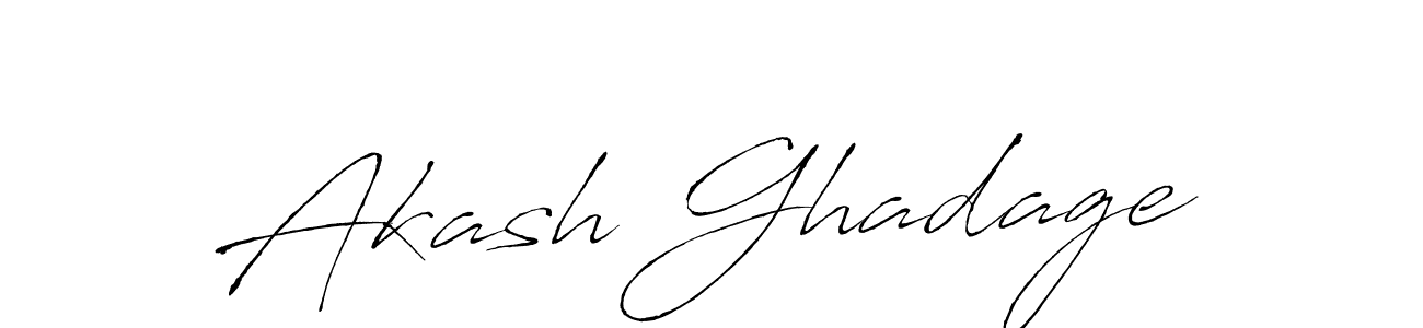 Akash Ghadage stylish signature style. Best Handwritten Sign (Antro_Vectra) for my name. Handwritten Signature Collection Ideas for my name Akash Ghadage. Akash Ghadage signature style 6 images and pictures png