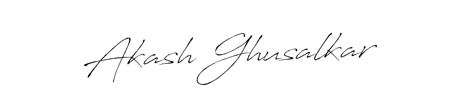 Design your own signature with our free online signature maker. With this signature software, you can create a handwritten (Antro_Vectra) signature for name Akash Ghusalkar. Akash Ghusalkar signature style 6 images and pictures png