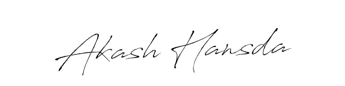Akash Hansda stylish signature style. Best Handwritten Sign (Antro_Vectra) for my name. Handwritten Signature Collection Ideas for my name Akash Hansda. Akash Hansda signature style 6 images and pictures png