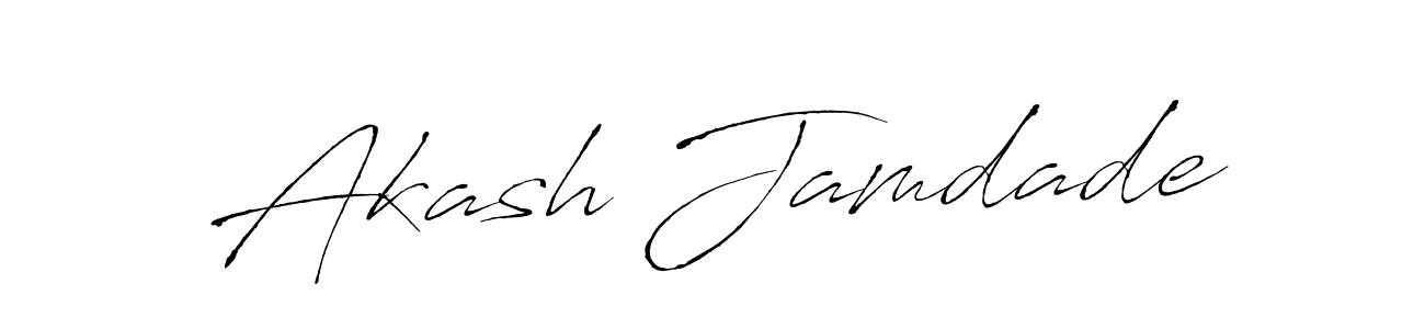 You can use this online signature creator to create a handwritten signature for the name Akash Jamdade. This is the best online autograph maker. Akash Jamdade signature style 6 images and pictures png