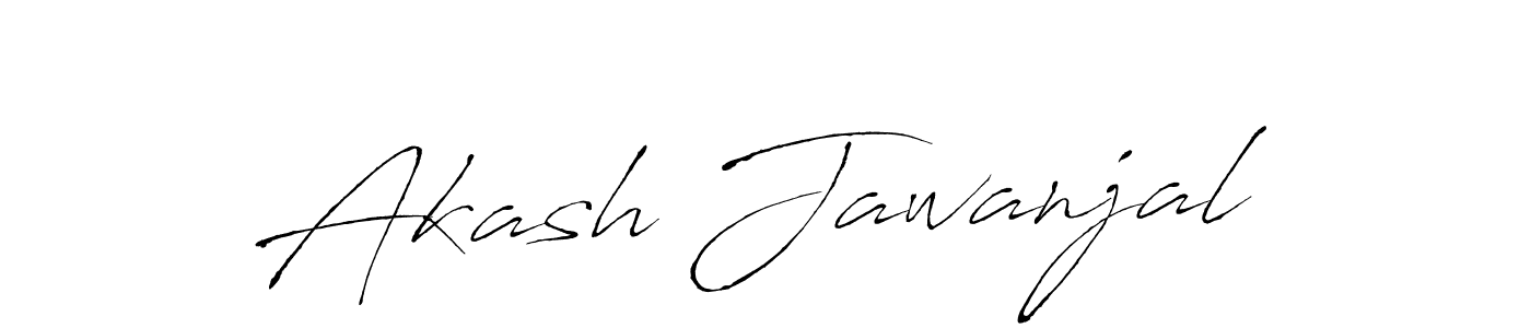 How to make Akash Jawanjal signature? Antro_Vectra is a professional autograph style. Create handwritten signature for Akash Jawanjal name. Akash Jawanjal signature style 6 images and pictures png