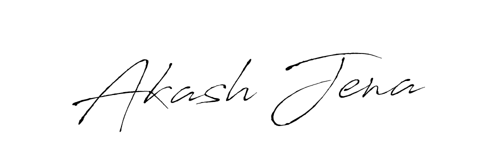 Akash Jena stylish signature style. Best Handwritten Sign (Antro_Vectra) for my name. Handwritten Signature Collection Ideas for my name Akash Jena. Akash Jena signature style 6 images and pictures png