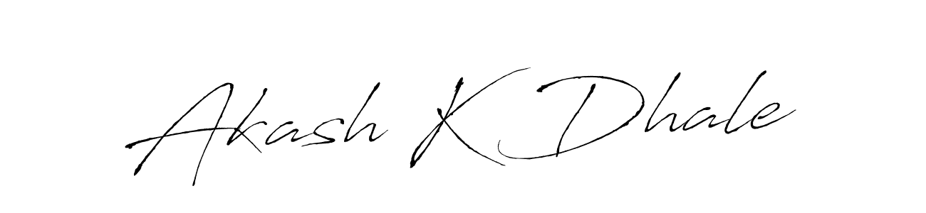 Similarly Antro_Vectra is the best handwritten signature design. Signature creator online .You can use it as an online autograph creator for name Akash K Dhale. Akash K Dhale signature style 6 images and pictures png