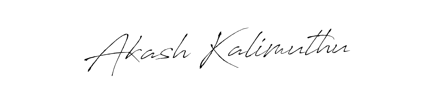 Design your own signature with our free online signature maker. With this signature software, you can create a handwritten (Antro_Vectra) signature for name Akash Kalimuthu. Akash Kalimuthu signature style 6 images and pictures png