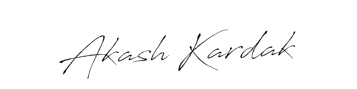 Also we have Akash Kardak name is the best signature style. Create professional handwritten signature collection using Antro_Vectra autograph style. Akash Kardak signature style 6 images and pictures png