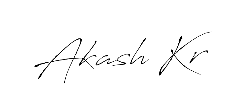 Use a signature maker to create a handwritten signature online. With this signature software, you can design (Antro_Vectra) your own signature for name Akash Kr. Akash Kr signature style 6 images and pictures png