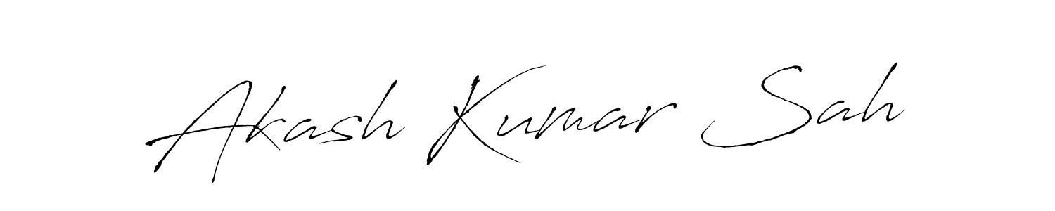 Make a beautiful signature design for name Akash Kumar Sah. Use this online signature maker to create a handwritten signature for free. Akash Kumar Sah signature style 6 images and pictures png