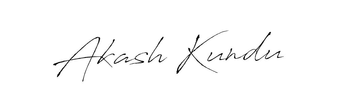 How to make Akash Kundu name signature. Use Antro_Vectra style for creating short signs online. This is the latest handwritten sign. Akash Kundu signature style 6 images and pictures png