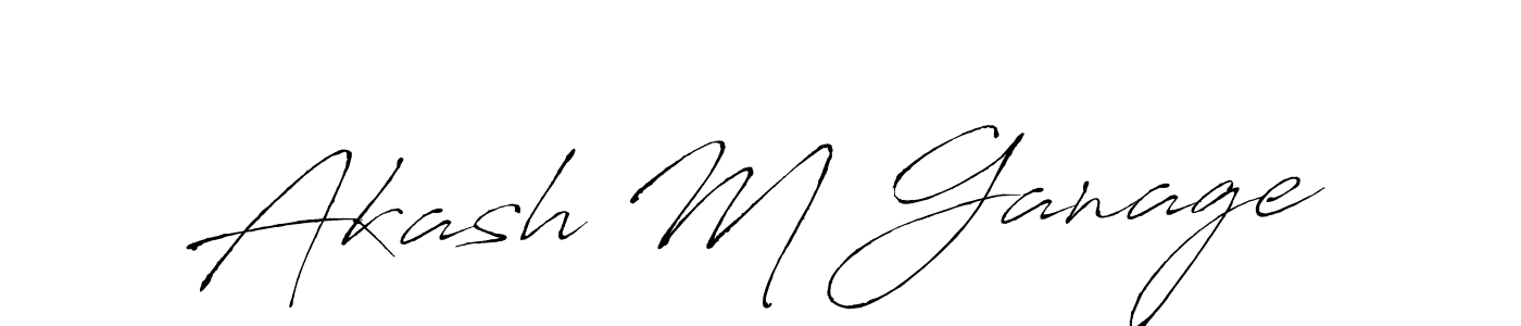 Make a beautiful signature design for name Akash M Ganage. Use this online signature maker to create a handwritten signature for free. Akash M Ganage signature style 6 images and pictures png