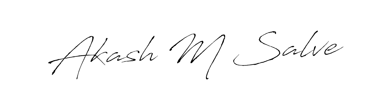 How to make Akash M Salve signature? Antro_Vectra is a professional autograph style. Create handwritten signature for Akash M Salve name. Akash M Salve signature style 6 images and pictures png