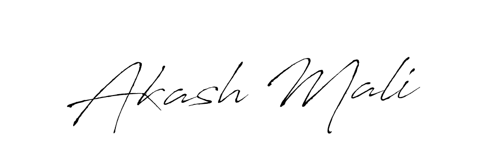 Design your own signature with our free online signature maker. With this signature software, you can create a handwritten (Antro_Vectra) signature for name Akash Mali. Akash Mali signature style 6 images and pictures png