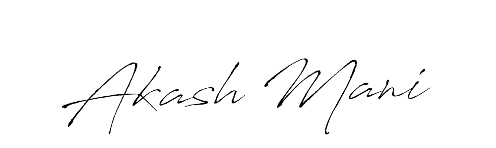 Akash Mani stylish signature style. Best Handwritten Sign (Antro_Vectra) for my name. Handwritten Signature Collection Ideas for my name Akash Mani. Akash Mani signature style 6 images and pictures png