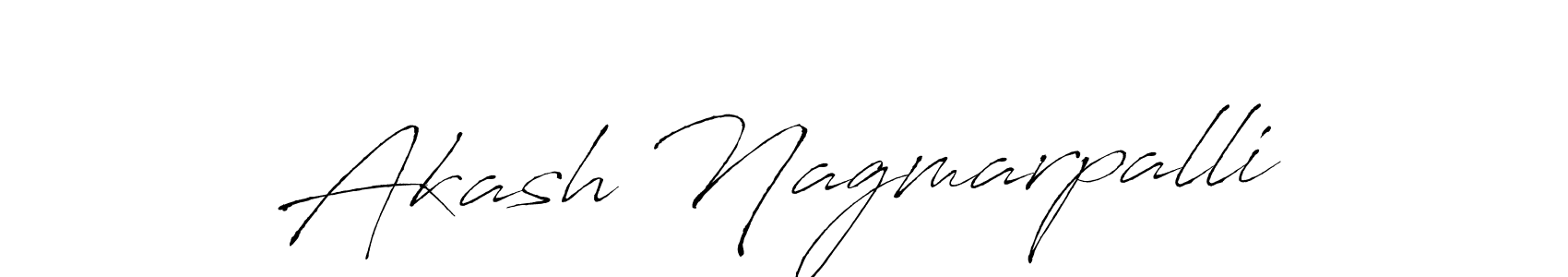 How to make Akash Nagmarpalli signature? Antro_Vectra is a professional autograph style. Create handwritten signature for Akash Nagmarpalli name. Akash Nagmarpalli signature style 6 images and pictures png