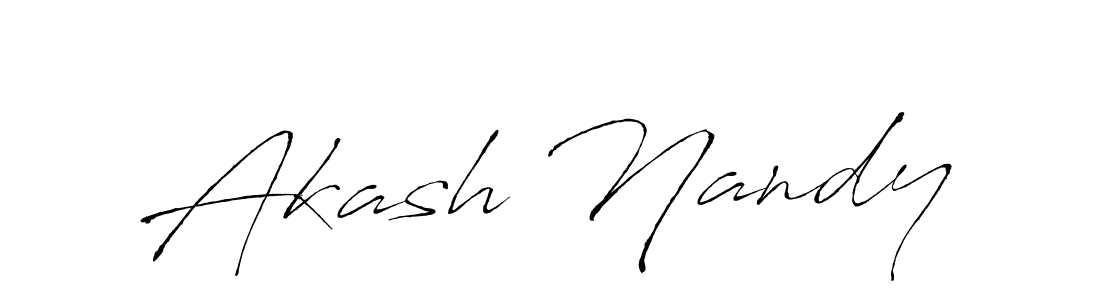 Also You can easily find your signature by using the search form. We will create Akash Nandy name handwritten signature images for you free of cost using Antro_Vectra sign style. Akash Nandy signature style 6 images and pictures png