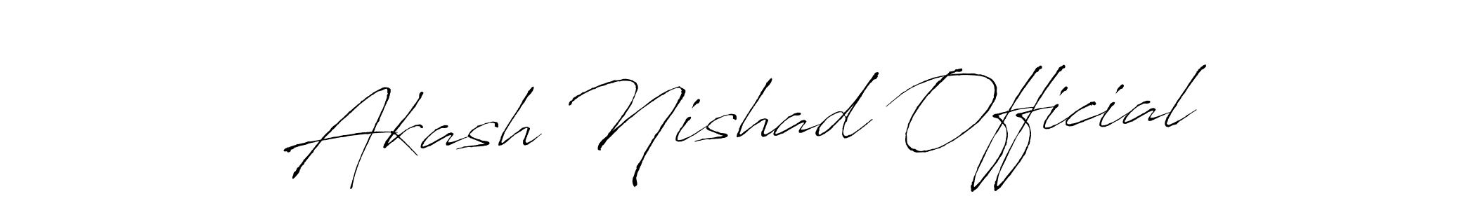How to make Akash Nishad Official signature? Antro_Vectra is a professional autograph style. Create handwritten signature for Akash Nishad Official name. Akash Nishad Official signature style 6 images and pictures png