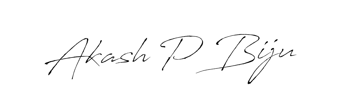 You should practise on your own different ways (Antro_Vectra) to write your name (Akash P Biju) in signature. don't let someone else do it for you. Akash P Biju signature style 6 images and pictures png