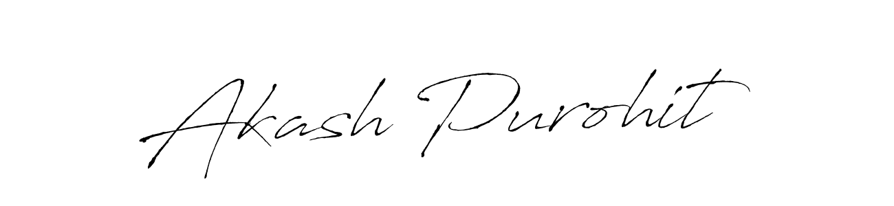 Also we have Akash Purohit name is the best signature style. Create professional handwritten signature collection using Antro_Vectra autograph style. Akash Purohit signature style 6 images and pictures png