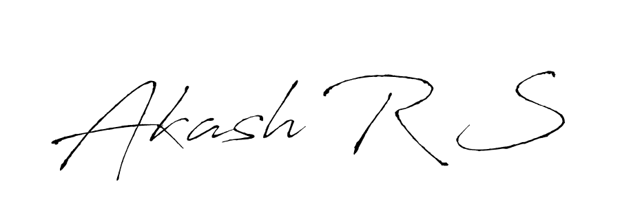 Create a beautiful signature design for name Akash R S. With this signature (Antro_Vectra) fonts, you can make a handwritten signature for free. Akash R S signature style 6 images and pictures png