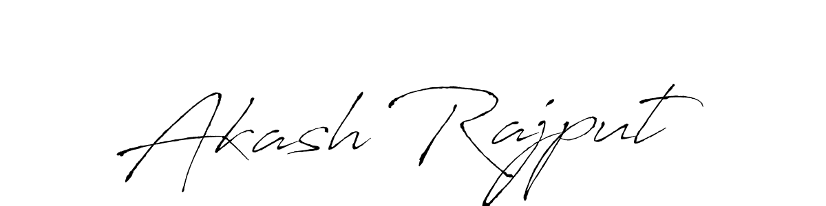 Akash Rajput stylish signature style. Best Handwritten Sign (Antro_Vectra) for my name. Handwritten Signature Collection Ideas for my name Akash Rajput. Akash Rajput signature style 6 images and pictures png